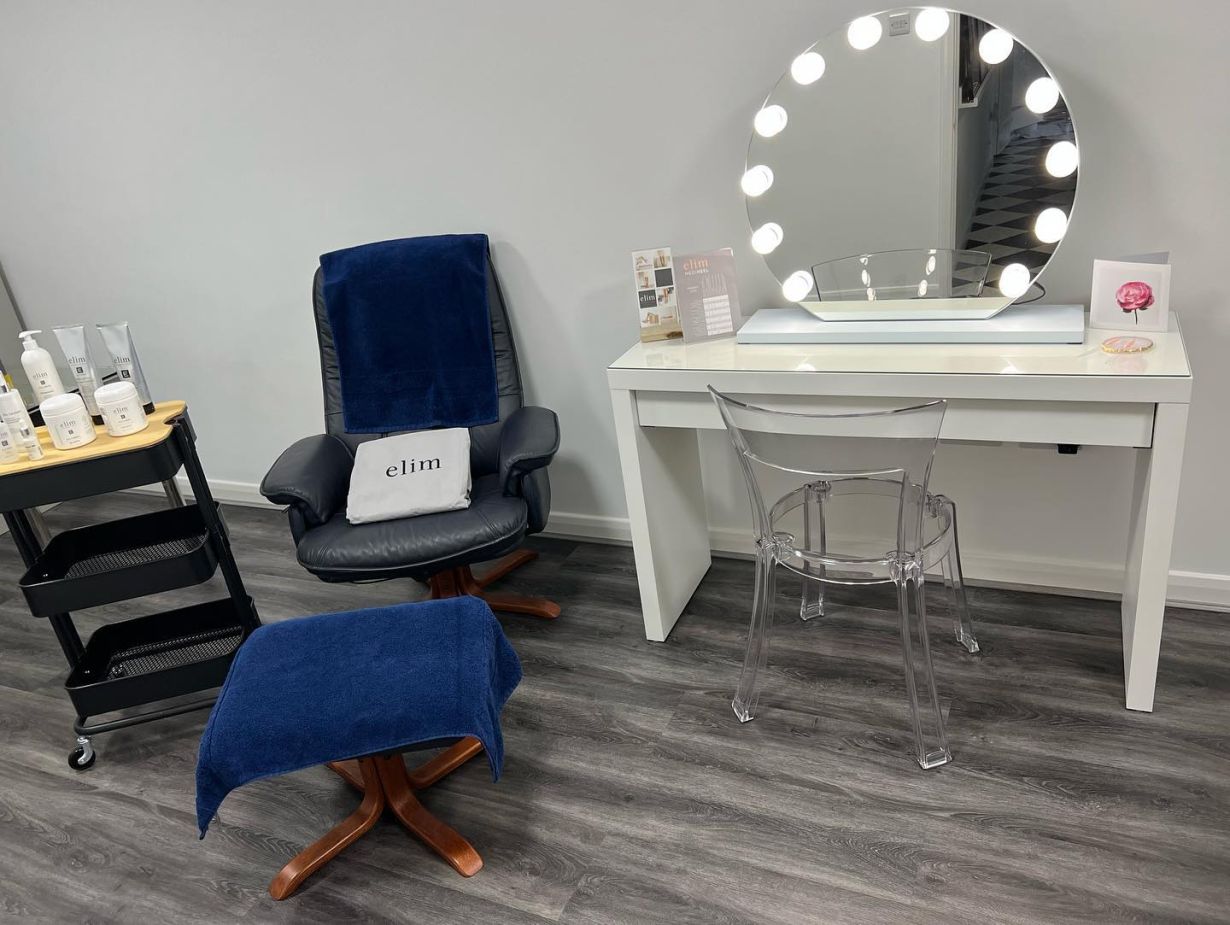 pedicure station at a beauty clinic